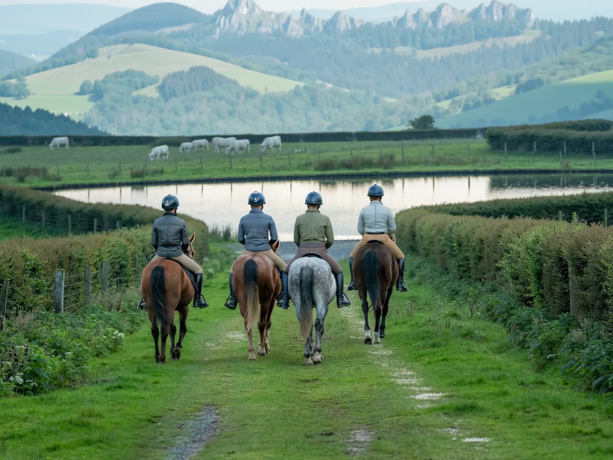 Balade à cheval en Isère, autour de Roche